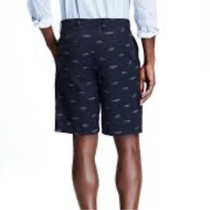 NWT Old Navy 10” Slim Ultimate Khaki Shorts Fish Print Men’s Size 30